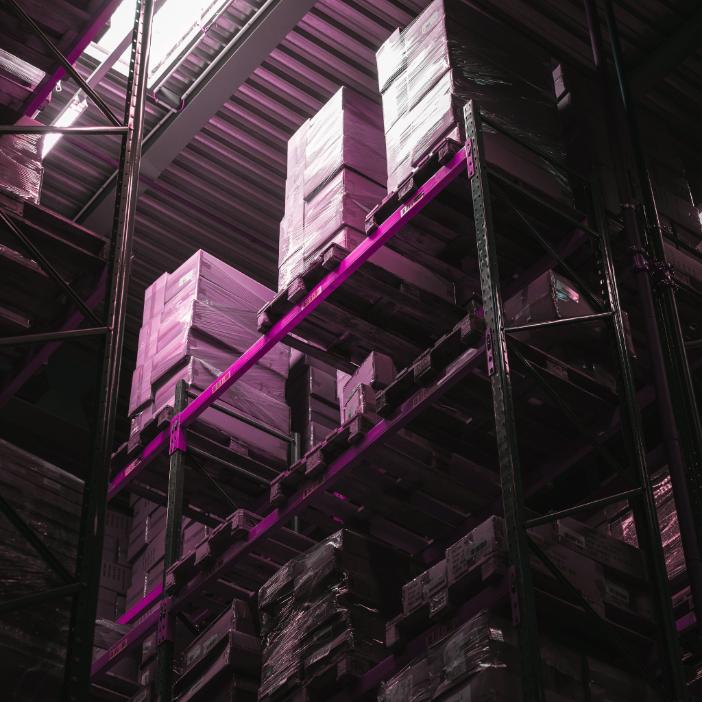 The Original Pink Box freight on shelves