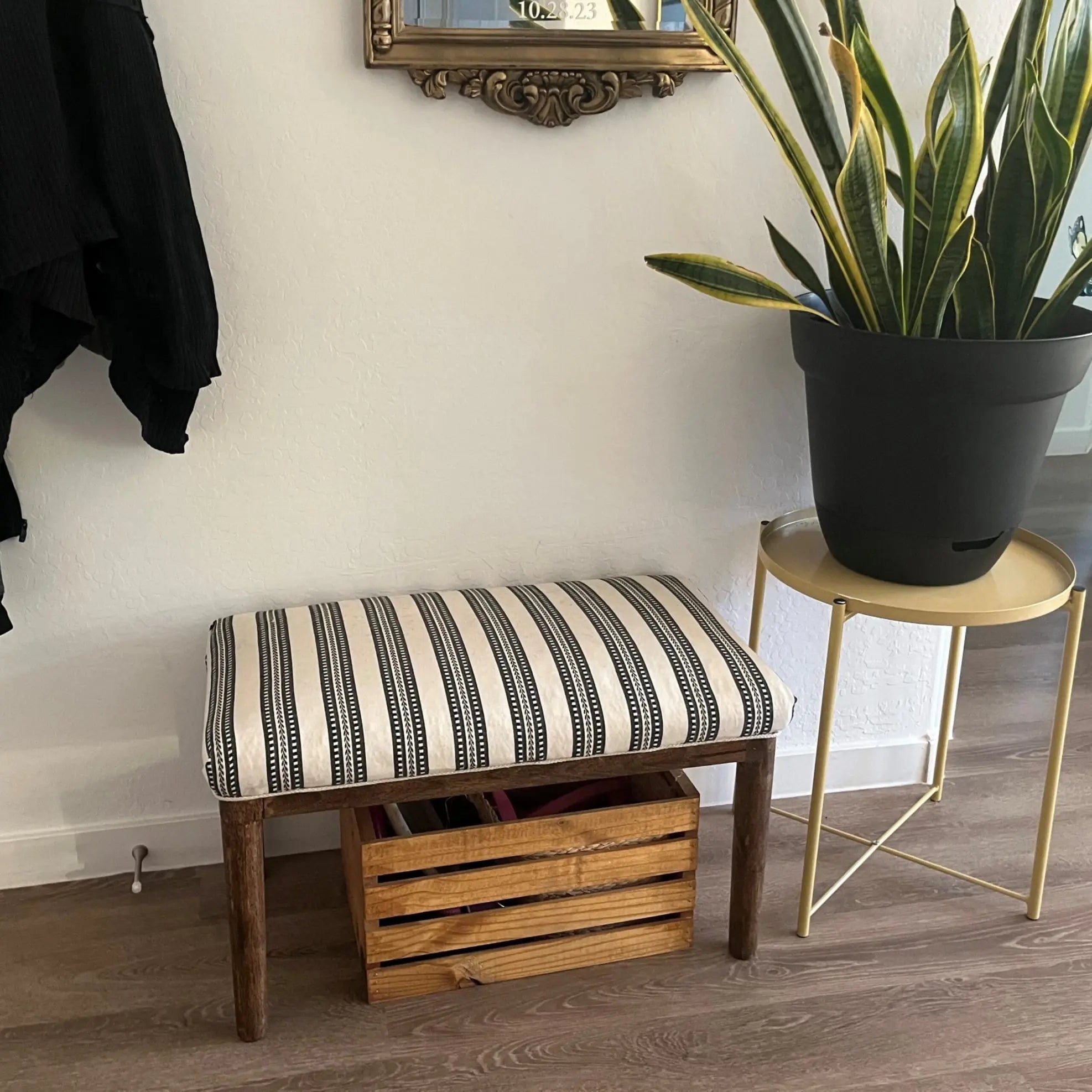 Earth Day Upcycle: Refinishing a Cushioned Bench