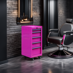 16-Inch 5-Drawer Rolling Salon Cart