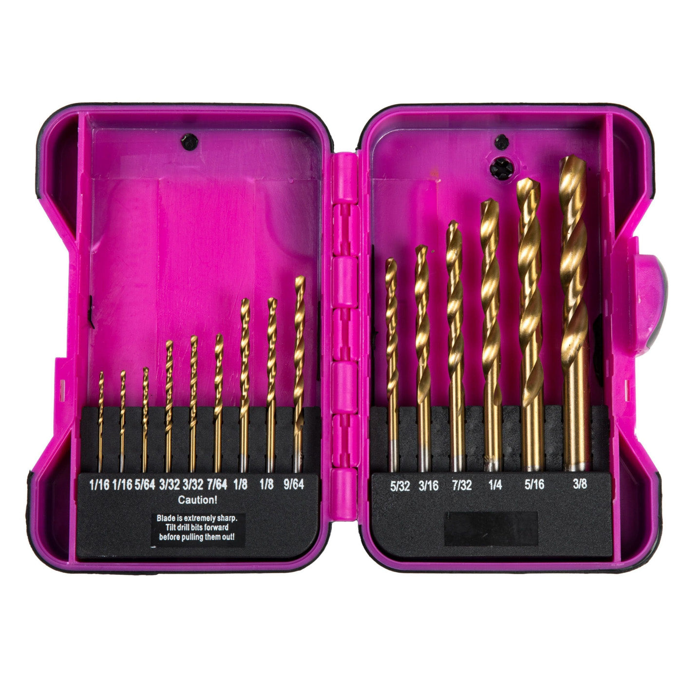 15-Piece HSS Twist Drill Bits Set