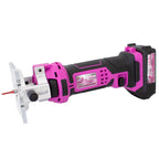 The Original Pink Box 20V cordless drywall cut-out tool with 2.0Ah lithium-ion battery
