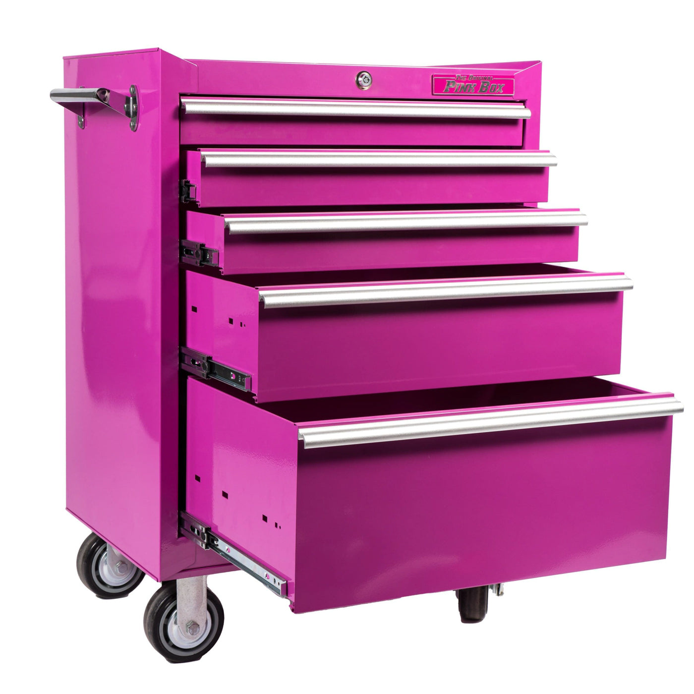 26-Inch 5-Drawer Rolling Bottom Cabinet