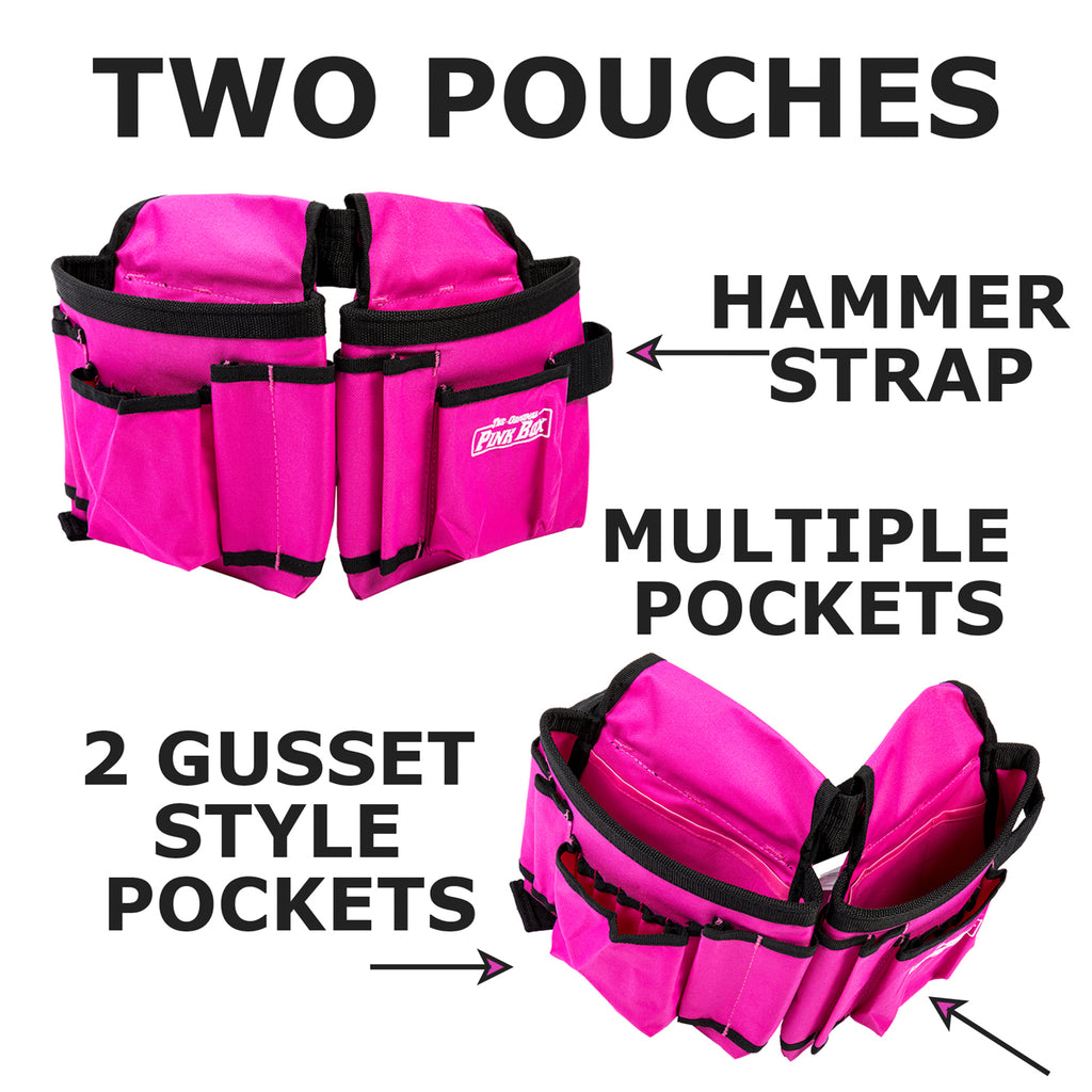 2-Pouch Canvas Tool Belt