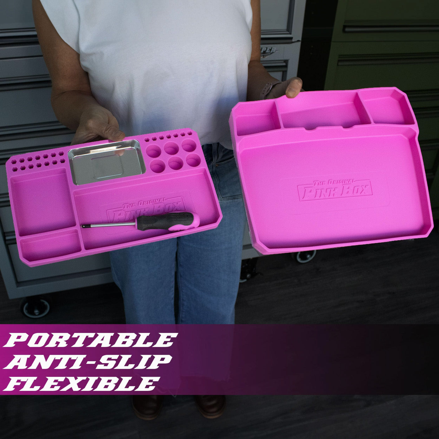 2-Piece Flexible Tool Tray Set