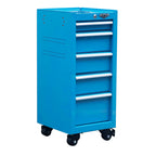 16-Inch 5-Drawer Rolling Salon Cart