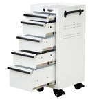 16-Inch 5-Drawer Rolling Salon Cart