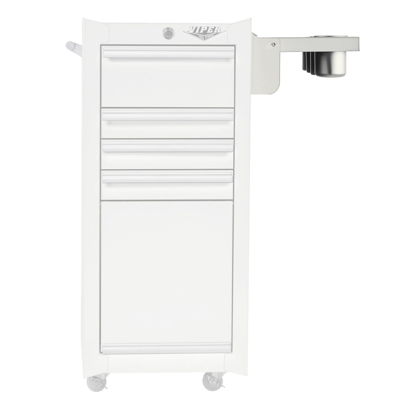 Folding Side Shelf with Power Strip